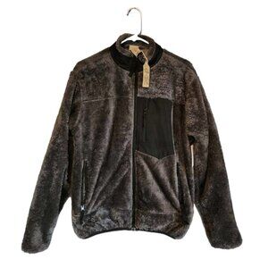 NWT Telluride Fleece Sherpa Full Zip Jacket Gray/Blacl (XL 18-20)